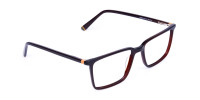 Dark Brown Fully Rimmed Rectangular Glasses-1