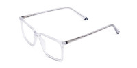 Crystal Clear Rimmed Round Glasses-1