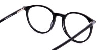 black round full rim glasses frames-1