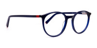 dark blue round full rim glasses frames-1