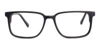 matte black thick design rectangular glasses frames-1