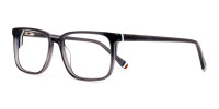 dark grey shiny rectangular glasses frames-1