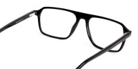 Dark Black Rectangular Full Rim Glasses frames-1