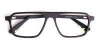 Matte Grey Rectangular Full Rim Glasses frames-1