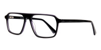 Black and Grey Rectangular Full Rim Glasses frames-1