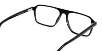 Black and Grey Rectangular Full Rim Glasses frames-1