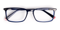 blue glasses in rectangular shape frames-1