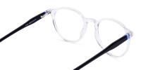 round frame blue light glasses-1