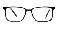 Classic Black Rim Rectangular Glasses-1