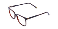 Dark Brown Rim Rectangular Glasses-1
