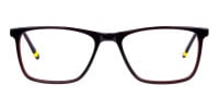 Dark Brown Full Rimmed Rectangular Glasses-1