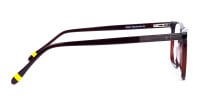 Dark Brown Full Rimmed Rectangular Glasses-1