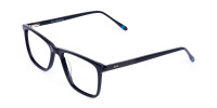 Teal and Black Rectangle Eyeglasses-1