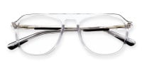clear frame aviator glasses-1