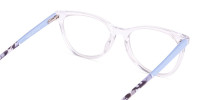 transparent light blue cat eye glasses frames-1