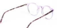 Crystal Pastel Purple & Rose Red Tortoise Glasses - 1