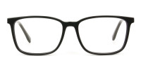 Rectangular Sporty Looks Black Casual Glasses - 1
