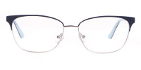 Calvin Klein CK18108 Women Rectangular Metal Glasses Navy-1
