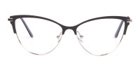 Calvin Klein CK19111 Women's Cat-Eye Browline Glasses Black-1