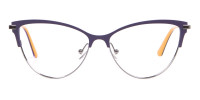 Calvin Klein CK19111 Women Cat-Eye Browline Glasses Purple-1