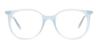 Calvin Klein CK19508 Milky Blue Classic Round Glasses-1