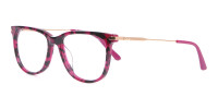 Calvin Klein CK19704 Wayfarer Glasses In Berry Tortoise-1