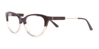 Calvin Klein CK19706 Women Two Tone Cat-Eye Glasses Brown-1