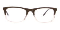 Calvin Klein CK19707 Two-Tone Rectangular Glasses In Brown-1
