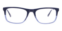 Calvin Klein CK19707 Two-Tone Rectangular Glasses Navy-1