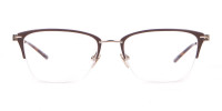 Calvin Klein CK8065 Women Half-Rimmed Glasses Matte Black-1