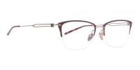Calvin Klein CK8065 Women Half-Rimmed Glasses Matte Black-1
