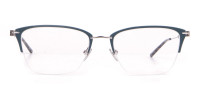 Calvin Klein CK8065 Women Titanium Half-Rimmed Glasses Teal-1
