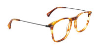 orange square glasses - 1