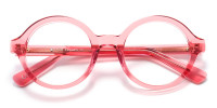 pink circle glasses - 1