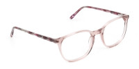 Crystal Pink Eyeglasses in Wayfarer - 1