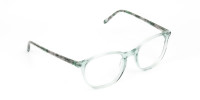 Teal Crysral Green Glasses in Wayfarer - 1