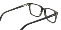 Handcrafted Dark Navy Thick Acetate Glasses in Rectangular - 1