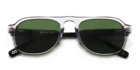 Clear frame green & Black sunglasses-1