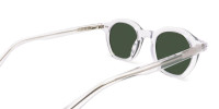 clear frame green lens sunglasses-1