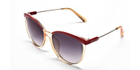 Red & Gold Browline Super Glam Sunglasses -2