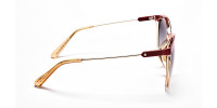 Red & Gold Browline Super Glam Sunglasses -2
