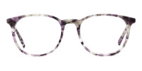 Round Marble Grey Glasses Frames - 1