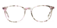 Round Marble Red Frames Glasses - 1