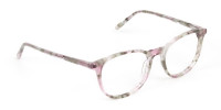 Round Marble Red Frames Glasses - 1