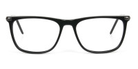 Geek Black Rectangular Spectacles in Acetate - 1