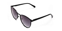 Black Circular Sunglasses-1