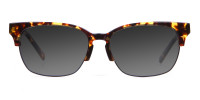 Men's Rectangular Tortoiseshell Sunglasses-3