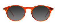 Caramel Grey Round Sunglasses Men Women-3