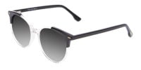 Crystal Clear Round Sunglasses Men Women-3