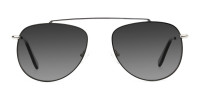 silver-green-thin-frame-aviator-Grey-tinted-sunglasses-1